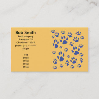 Tarjeta De Visita Pawprints