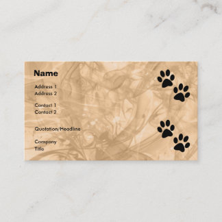Tarjeta De Visita Paws