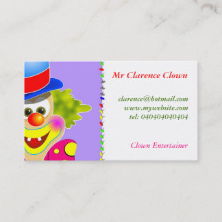 Tarjeta De Visita Payaso
