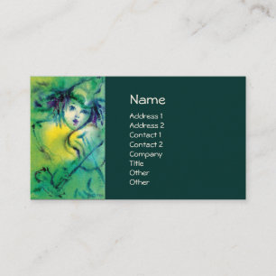 TARJETA DE VISITA PAYASO DE VERDE