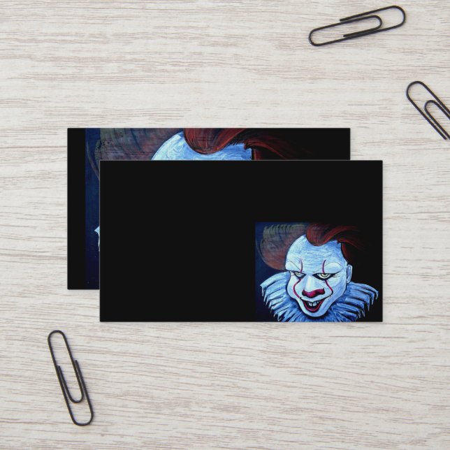 Tarjeta De Visita Payaso: Malvado (Anverso/Reverso In Situ)