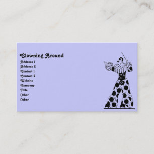 Tarjeta De Visita Payaso Vintage