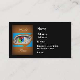 TARJETA DE VISITA PAZ MUNDIAL