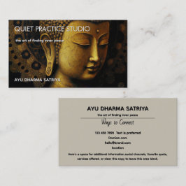 TARJETA DE VISITA PAZ RECORDADA | RETRATO DE MEDITACIÓN