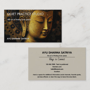 TARJETA DE VISITA PAZ RECORDADA   RETRATO DE MEDITACIÓN
