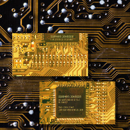 Tarjeta De Visita PCB de oro, circuito impreso - Ingeniería tecnológ