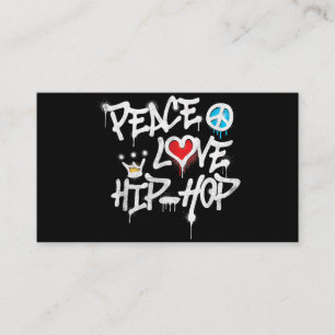 Tarjeta De Visita Peace Love Hip Hop Dance