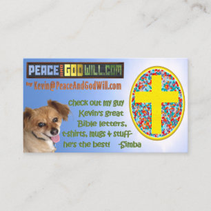 Tarjeta De Visita PeaceAndGodWill.com