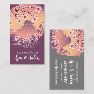 Tarjeta De Visita Peach Blossom Spa y Salon