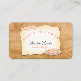 Tarjeta De Visita Peach Cream Heath