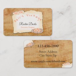 Tarjeta De Visita Peach Cream Heath