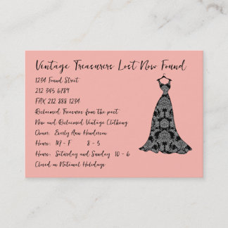Tarjeta De Visita Peach Vintage Gorra Fashion Diva