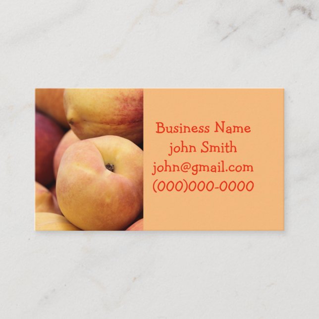 Tarjeta De Visita Peachy (Anverso)