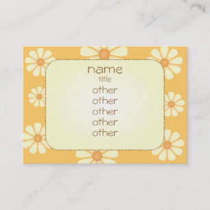 Tarjeta De Visita Peachy Daisy