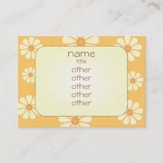 Tarjeta De Visita Peachy Daisy