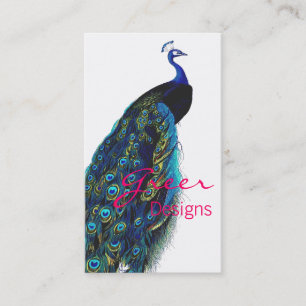 Tarjeta De Visita Peacock elegante
