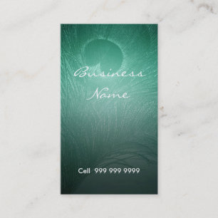 Tarjeta De Visita Peacock Feather Elegant Business Card