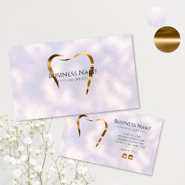 Tarjeta de visita Pearl & Gold Dentist