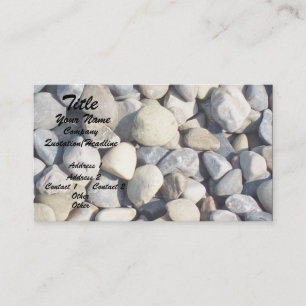 Tarjeta De Visita Pebbles Closeup