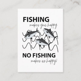 Tarjeta De Visita Peces Nadando En La Pesca De Agua