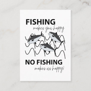 Tarjeta De Visita Peces Nadando En La Pesca De Agua