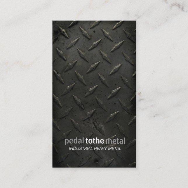 Tarjeta De Visita Pedal de la CROMATOGRAFÍA GASEOSA el | al metal (Anverso)