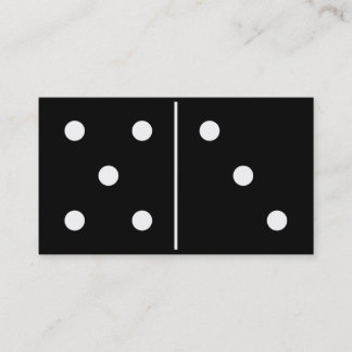 Tarjeta De Visita Pedazo del juego de los dominós