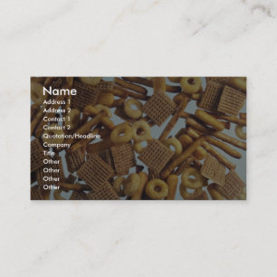 Tarjeta De Visita Pedazos y mordeduras ilustrativos