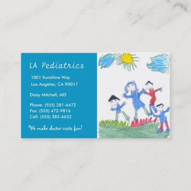 Tarjeta De Visita Pediatría (Anverso)