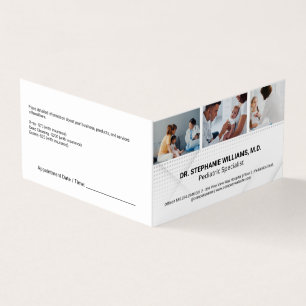 Tarjeta De Visita Pediatría   Trabajadores sanitarios