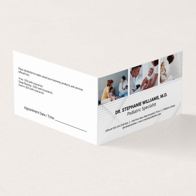Tarjeta De Visita Pediatría | Trabajadores sanitarios (Exterior)
