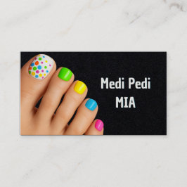 Tarjeta De Visita Pedicurist Toe Nail Technician QR