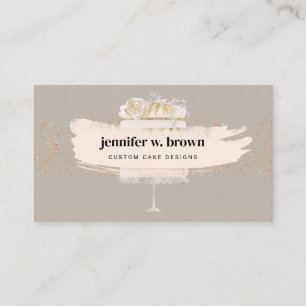 Tarjeta De Visita Pedidos de catering para eventos de tarta de boda
