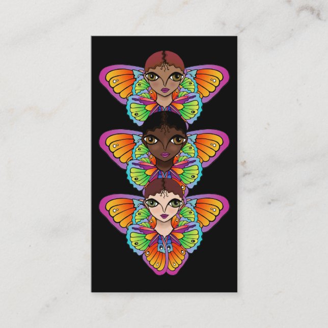 Tarjeta De Visita Pegatina Big Eyes (Anverso)