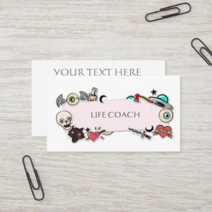 Tarjeta De Visita Pegatinas al estilo de los tatuajes graciosos