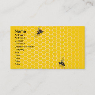 Tarjeta De Visita Peine de la miel