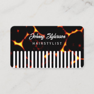 Tarjeta De Visita Peine de pelo con aspecto de estilista