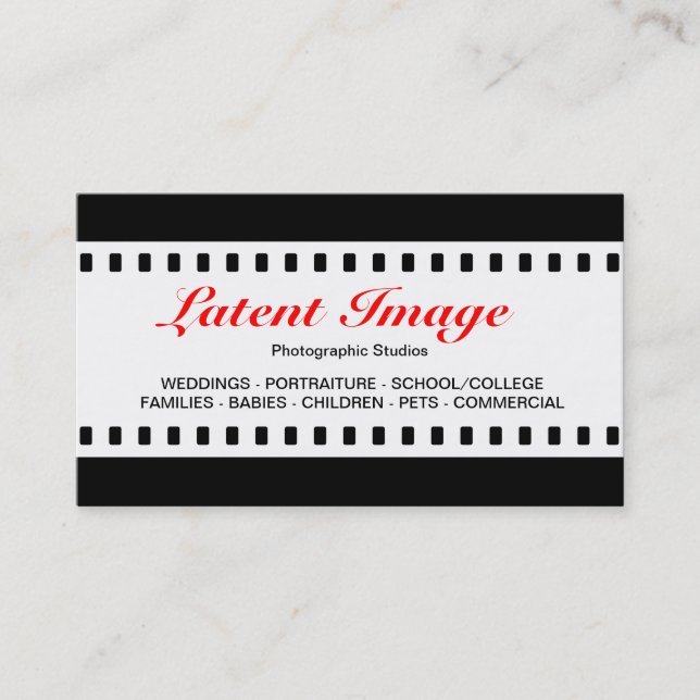 Tarjeta De Visita Película de 35 mm (Anverso)