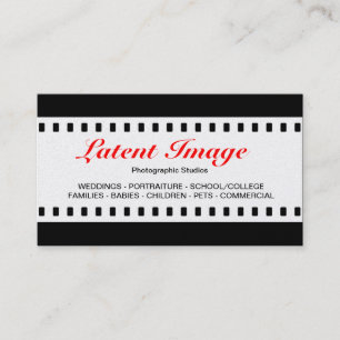 Tarjeta De Visita Película de 35 mm (platino)