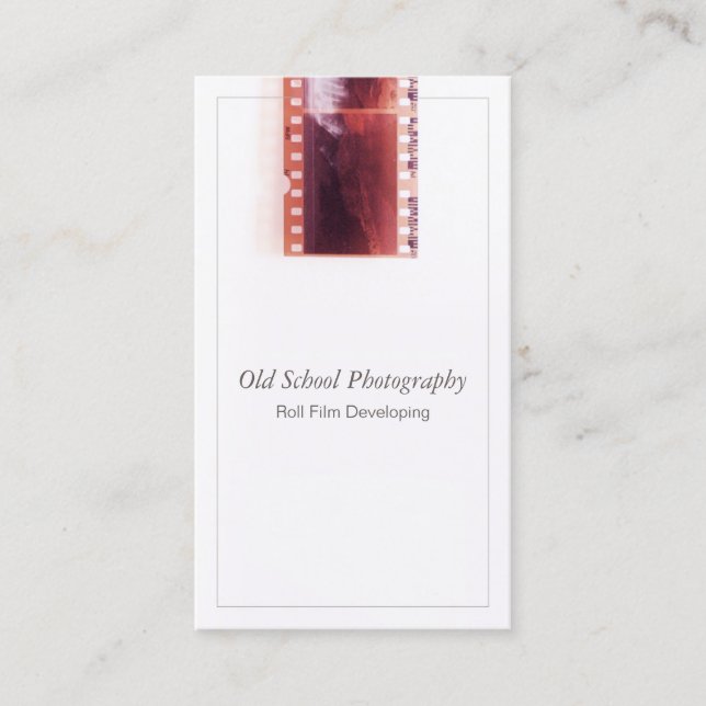 Tarjeta De Visita Película fotográfica de época (Anverso)