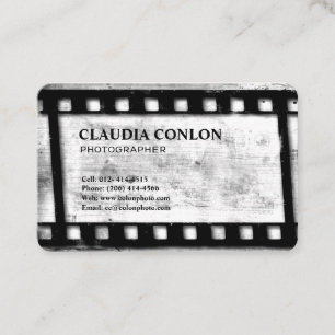 Tarjeta De Visita Película fresca retra del director de cine del