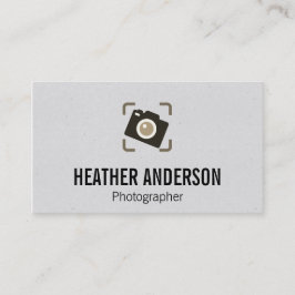 Tarjeta De Visita Película | Icono de cámara fotográfica