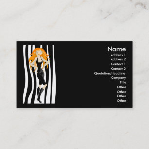 Tarjeta De Visita pelirrojo