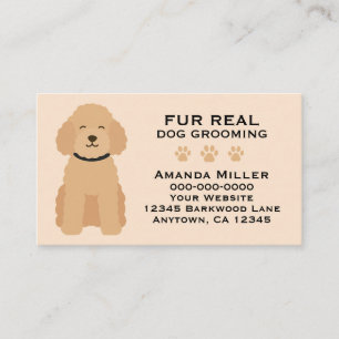 Tarjeta De Visita Pelo Real Diseño de Arte Divertido para Peluquero
