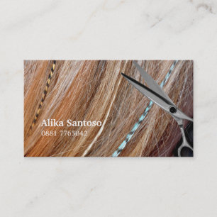 Tarjeta De Visita Pelo y pluma