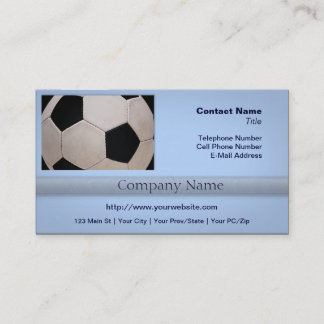 Tarjeta De Visita Pelota de fútbol blanca y negra