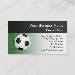 Tarjeta De Visita Pelota de fútbol personalizada