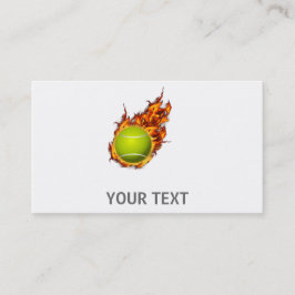 Tarjeta De Visita Pelota de tenis personalizada en un regalo sobre e