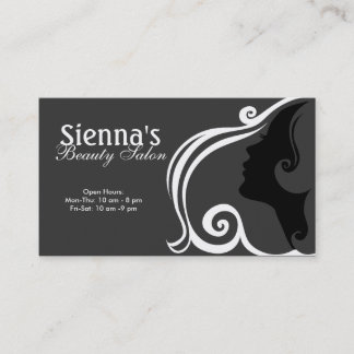 Tarjeta De Visita Peluquería (blanco)