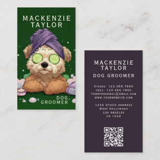 Tarjeta De Visita Peluquería Canina Monísima Estilo Spa Personalizad